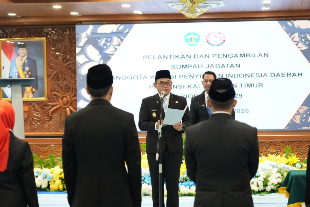 KPID Kaltim Periode 2026–2029 Dilantik, Wagub Seno: Komisioner Jangan Takut Bekerja dengan Standar Tinggi