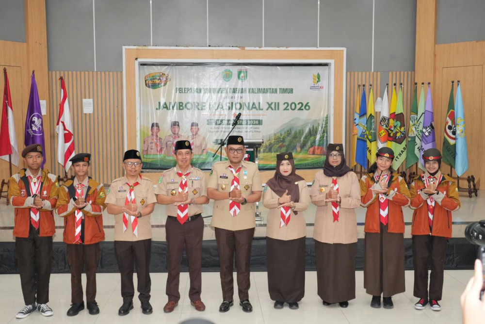 Lepas Kontingen Jamnas XII, Wagub Seno Tekankan Disiplin dan Kemandirian