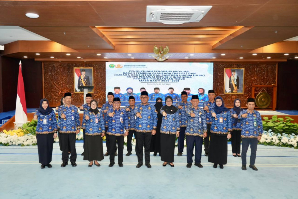 Pengukuhan BAPOR dan LKBH Korpri Kaltim, Wagub : Hadirkan Program Bermanfaat bagi Anggota dan Masyarakat