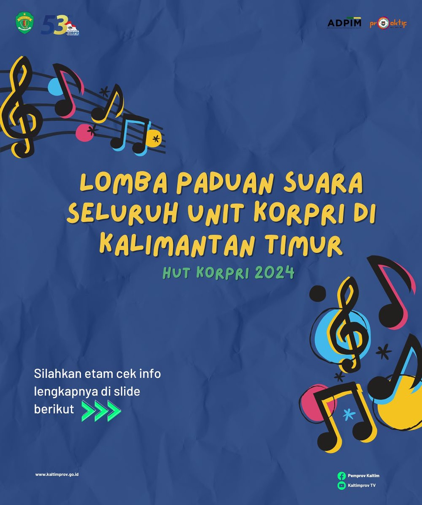 Lomba Paduan Suara dalam Rangka Memperingati HUT KORPRI ke 53!