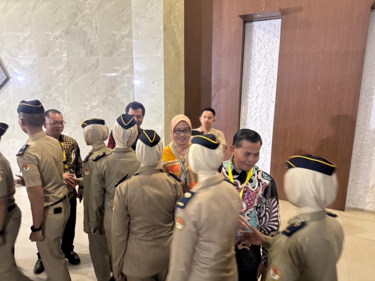 Sekda Sri Wahyuni Temui Praja Asal Kaltim di IPDN