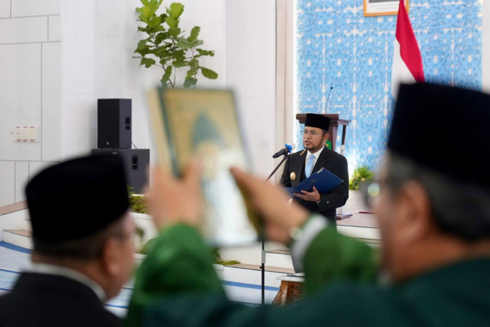 Kuatkan Sistem Merit dan Manajemen Talenta, Gubernur Lantik 110 Pejabat Pemprov Kaltim
