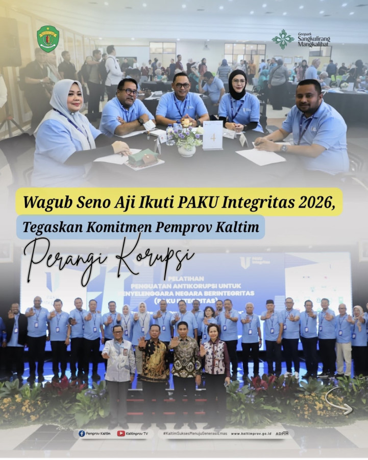 Wagub Seno Aji Ikuti PAKU Integritas 2026, Tegaskan Komitmen Pemprov Kaltim Perangi Korupsi